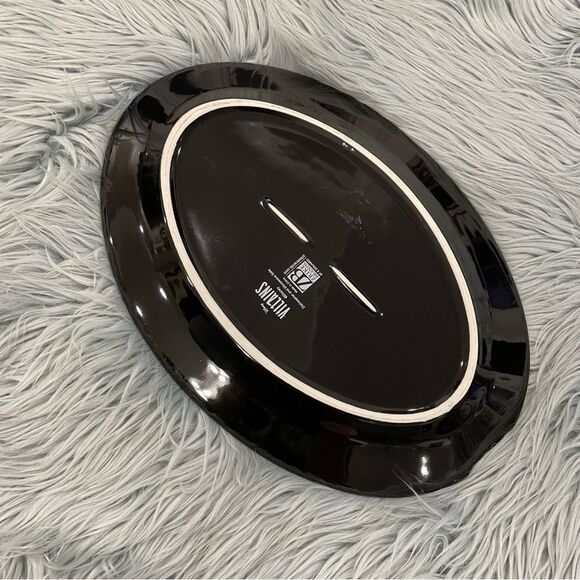 NWOT DISNEY ZRIKE BRANDS villains tricky trio oval plate in black - Picture 6 of 10